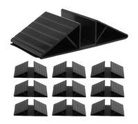 Healifty Pet Gate Stabilizer Feet 10Pcs Plastic Triangle Support Base for Dog Panel Fence Suitable for Freestanding Indoor Gate