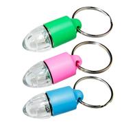 Healifty Pet Safety Light Pendants Bite Resistant 3pcs for Dogs, Lightweight Abs and Acrylic Neck Hanging Adorn with Button Battery Included and Easy to Install, for Pet to Wear at Night