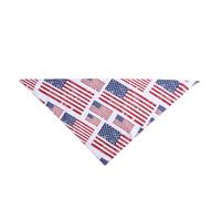 Healifty Pet Triangle Scarf Beautiful and Distinctive Style Independence Day Practical Polyester Bandana for Medium to Large Dogs and Cats for Party and Holiday Use
