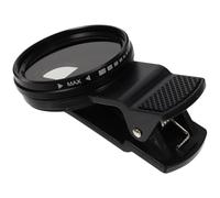Healifty Phone Camera Lens Filter Set with Aluminum Alloy and Optical Material Nd2-400 37mm Portable Clip-on Cellphone Lens Filter Easy to Install and Remove, for Traffic Flow and Human