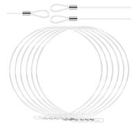 Healifty Picture Hanging Wire 12pcs Nylon Rope 1.5M with Double Loops for Frames Mirrors and Ornaments