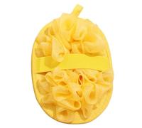 Healifty Pineapple Texture Exfoliating Loofah Body Scrubber for Women, Dual-Function Bath Ball and Shower Sponge, Fine Grit Yellow Bath Accessory for Deep Skin Cleansing