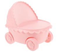 Healifty Pink Plastic Night Light Stroller Shape Easy to Maintain Anti-Fall Night Lamp for Home Office