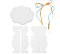 Healifty Planter Rack Mold Flower Pot Holder Molds Silicone Display Stand with Creative Shape White Minimalist Design Safety Sustainability for Home Use and Occasions