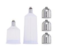 Healifty Plastic Airbrush Paint Container with Oxygen Injection System Corrosion-Resistant Spray Pigment Cups for Precise Flow Control Clear Plastic Painting Tool Accessories Replacement