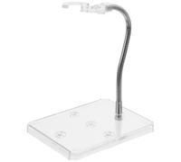 Healifty Plastic Model Display Stand for Action Figures and Dolls, Assembly Base Compatible with Gundam Models under 3cm Waist, Figure Display Rack for Collectible