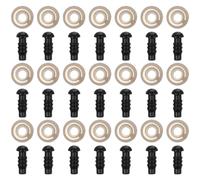 Healifty Plastic Safety Eyes with Washers 100 Pcs Black Craft Doll Eyes for Crochet Amigurumi Stuffed Animals Puppets Bear Making Accessories 5Mm