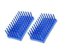 Healifty Plastic Test Tube Rack Holder with 66 Columns Laboratory Tube Rack 2pcs Double Layer Elevated Base for Enhanced Drying Efficiency and Large Capacity Suitable for Biology