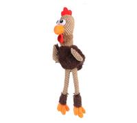 Healifty Plush Battle Rooster Dog Chew Bite Toy Cartoon Shape Bite-resistant Easy to Clean for Pet Dental Health and Jaw Muscle Development