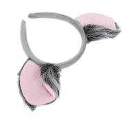 Healifty Plush Grey Koala Ears Headband Animal Hairband for Halloween and Jungle Themed Parties Comfortable Fit for Ages