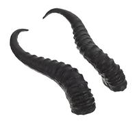 Healifty Plush Headband 1 Pair Artificial Sheep Antlers Horns DIY Horns Headband Ornament Black Party Horns Gothic Sheep Horn Hair Decor for Halloween Cosplay Party Costume Accessory Womens Headbands
