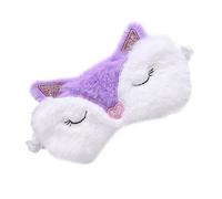Healifty Plush Sleeping Eye Mask Lightweight and Washable Purple Blindfold for Travel and Places Where Light Interferes Comfortable Gentle Sleep Shade