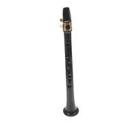 Healifty Pocket Saxophone Wind Instrument 8-hole and Mini Saxophone Handmade Portable in Black Plastic Compact Design Easy Practice for Travel
