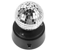 Healifty Portable Battery-Powered LED Disco Ball Lamp with Mirror Reflection, Rotating Projection Table Lamp for Indoor Outdoor Party, Bar, Ktv, and Stage Atmosphere Lighting