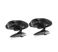 Healifty Portable Car Dashboard Compass Ball Abs Material 2pcs with Adjustable Suction Cup Mount 360° Rotatable Ball Structure, High Sensitivity Navigation for Road Trips and Suvs