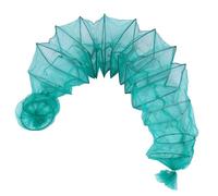 Healifty Portable Fishing Trap Net 3 Meter Large Mesh Cage 14-section Shrimp Crab Lobster Fish Cage for River and Outdoor Use