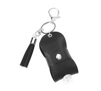 Healifty Portable Hand Bottle Cover Keychain with Plastic Case for Travel Perfume Hand Gel Cosmetics Sturdy Practical Design for Outdoor Use Gift for Family and Friends