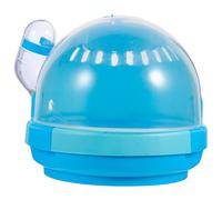 Healifty Portable Hand-held Bird Cage with Blue Space Capsule Design and Plush Pad for Parrot Outdoor Travel and Warm Nesting Random Color