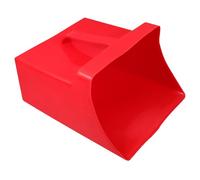 Healifty Portable Handheld Small Plastic Dustpan for Home and Outdoor Cleaning, Red Square Trash Scoop, Lightweight Debris Collection Tool