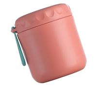 Healifty Portable Insulated Breakfast Cup with Leakproof Double Wall Stainless Steel Soup Container Pink Thermal Food Flask for Hot Meals The Go