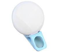 Healifty Portable LED Selfie Ring Light Clip-on Phone Fill Light with Cold, Warm, and Blue Tones for Mobile Photography and Video Calls