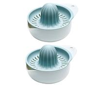 Healifty Portable Manual Lemon Squeezer Compact Multipurpose Citrus Juicer with Storage Cup for Lemon and More Easy Press Kitchen Tool for Home Camping and Picnic Use