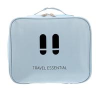 Healifty Portable Mini Medical Travel Bag Large Blue Pu Emergency Kit Organizer Pouch for Home, School, Camping, and Outdoor Use