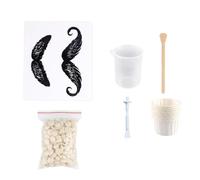 Healifty Portable Nose Hair Removal Wax Kit with Wax Beans, Nostril Cleaning Tool Set for Men, Nose Depilation and Hair Removal for Smooth Skin at Home Or Travel