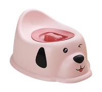 Healifty Portable Potty Training Toilet with Nonslip Base and Lid, Cute Puppy Pattern Mini Potty Chair, for Home Bathroom Use with Charming Cartoon Design