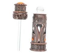 Healifty Portable Refillable Vintage Glass Perfume Bottle Decorative Essential Oil Container Arabic Style Scent Atomizer for Travel and Daily Use
