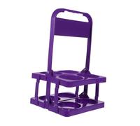 Healifty Portable Wine Rack Folding Beer Basket Plastic Beer Carrier Bottle Rack Handheld Drink Holder for Outdoor Picnic Camping