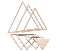 Healifty Pottery Tools Set Clay Wood Triangle Molds with Concentric Cutting Rails, 6pcs Ceramic Forming Kit for Handbuilding and DIY Pottery Modeling, Sizes 14-35Cm