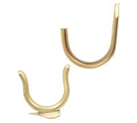 Healifty Premium Copper Finger Hook for B Flat Trumpet Replacement Front and Back Finger Hook Easy to Carry Trumpet Part Golden Finish
