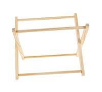 Healifty Premium Wooden Macrame Magazine Rack with Rustic Weaving Design DIY Storage Organizer for Books Vinyl Records and Crafts Stylish Display Shelf for Home and Office