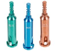 Healifty Professional Convenient to Use, Wire Stripping and Twisting Tool 3pcs Compatible with Drill Stainless Steel Construction for 6 to 10 Awg Electrical Cables for DIY Wiring Tasks