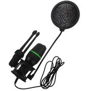 Healifty Professional USB Condenser Gaming Microphone with Noise-cancelling Pop Filter and Desktop Stand, Black USB Computer Mic for Streaming, Podcast, and Conference Use Random Color