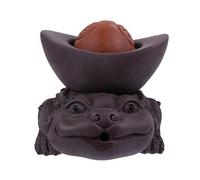Healifty Purple Clay Tea PET Water Spray Feature Handmade Zisha Teapot Accessory for Chinese Tea Ceremony Figurine for Home or Office