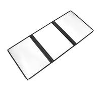 Healifty PVC Menu Binder Cover Transparent Looseleaf Folder for Restaurant Menus Lightweight Non Slip Portable Handbook Binder Cover for Travel Diaries and Business Notebooks