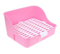 Healifty Rabbit Toilet Basin Pet Drawer Potty for Small Pets Lightweight Plastic Compact Design Suitable for Guinea Pigs and Rats in Living Room Or Park Random Color
