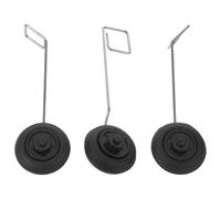 Healifty Rc Airplane Landing Gear 3Pcs Front Wheels Lightweight DIY Replacement Parts for Model Aircraft Suitable for Assembly and Longer Flight Duration