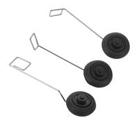 Healifty Rc Plane Landing Gear Set 3pcs DIY Replacement Parts for Rc Airplane and Helicopter Main Wheels, Aircraft Landing Accessories Kit for Model Plane Enthusiasts and Repairs