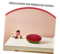 Healifty Realistic Fake Watermelon Model with Authentic Texture for Home Party Festival Decoration Multifunctional Artificial Fruit Ornament for Desktop Display Photography Prop Classroom