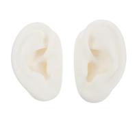 Healifty Realistic Silicone Ear Model for Studs Wearing and Earring Display Reusable Fake Ear 2.8X2X1.6 Inch for Jewelry Stores and Practice