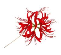 Healifty Red Lily Flower Hairpin for Women Handmade Chinese Hanfu Hair Chopsticks Elegant Long Hairpins with Artistic Flair Unique Traditional Hair Bun Holders