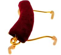 Healifty Red Violin Chin Rest Made of Alloy and Lint for Comfortable Playing Practical Violin Accessory with Simple Look Design