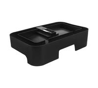 Healifty Refrigerator Water Catch Basin Tray 22X14X5.5cm Leak Catcher Black Plastic for Fridge Bottom with Anti-Overflow Feature for DIY Fridge Maintenance