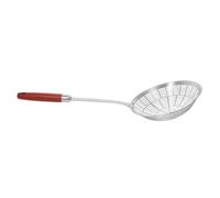 Healifty Reinforced Stainless Steel Slotted Spoon for Cooking Thickened Metal Strainer Ladle with Precision Punched Kitchen Tool for Draining Noodles Dumplings and Fried Foods