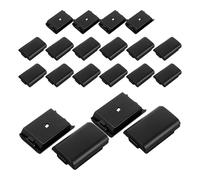 Healifty replacement battery door for controller 20pcs Black Plastic Back Cover for Gamepad with ergonomic grip for wireless gaming