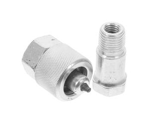 Healifty Replacement Hydraulic Jack Coupler Oil Pump Parts Steel Male and Female Couplers Silver Sturdy Reliable Performance Suitable for 4t 10t Hydraulic Jack Maintenance at Home