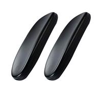Healifty Replacement Office Chair Armrest Arm Pad PU Leather Padded Armrest Elbow Pillow for Universal Chair 2pcs (Black)